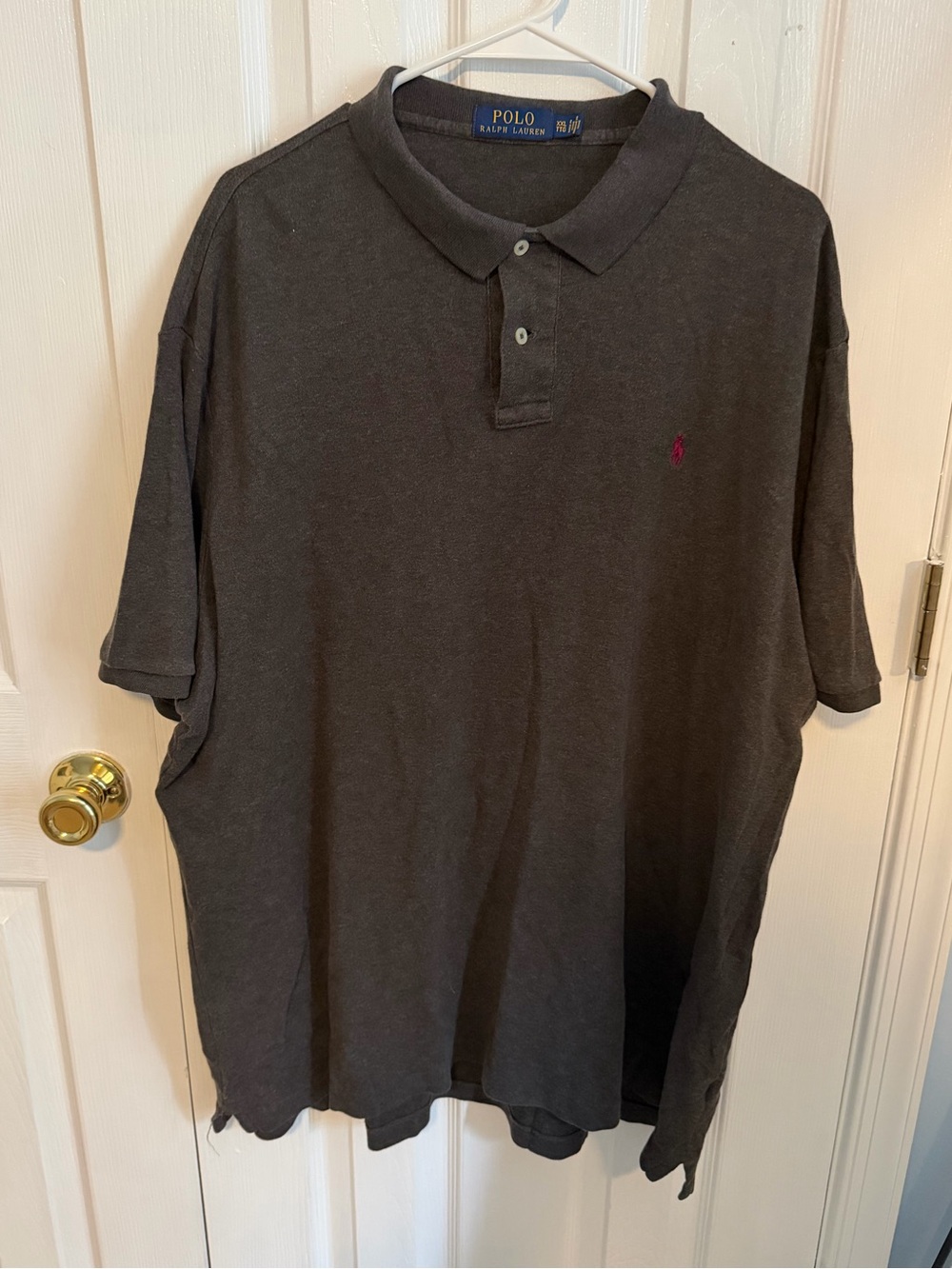 Polo Ralph Lauren‎ Men's XXL Gray Cotton Short Sleeve Polo Shirt